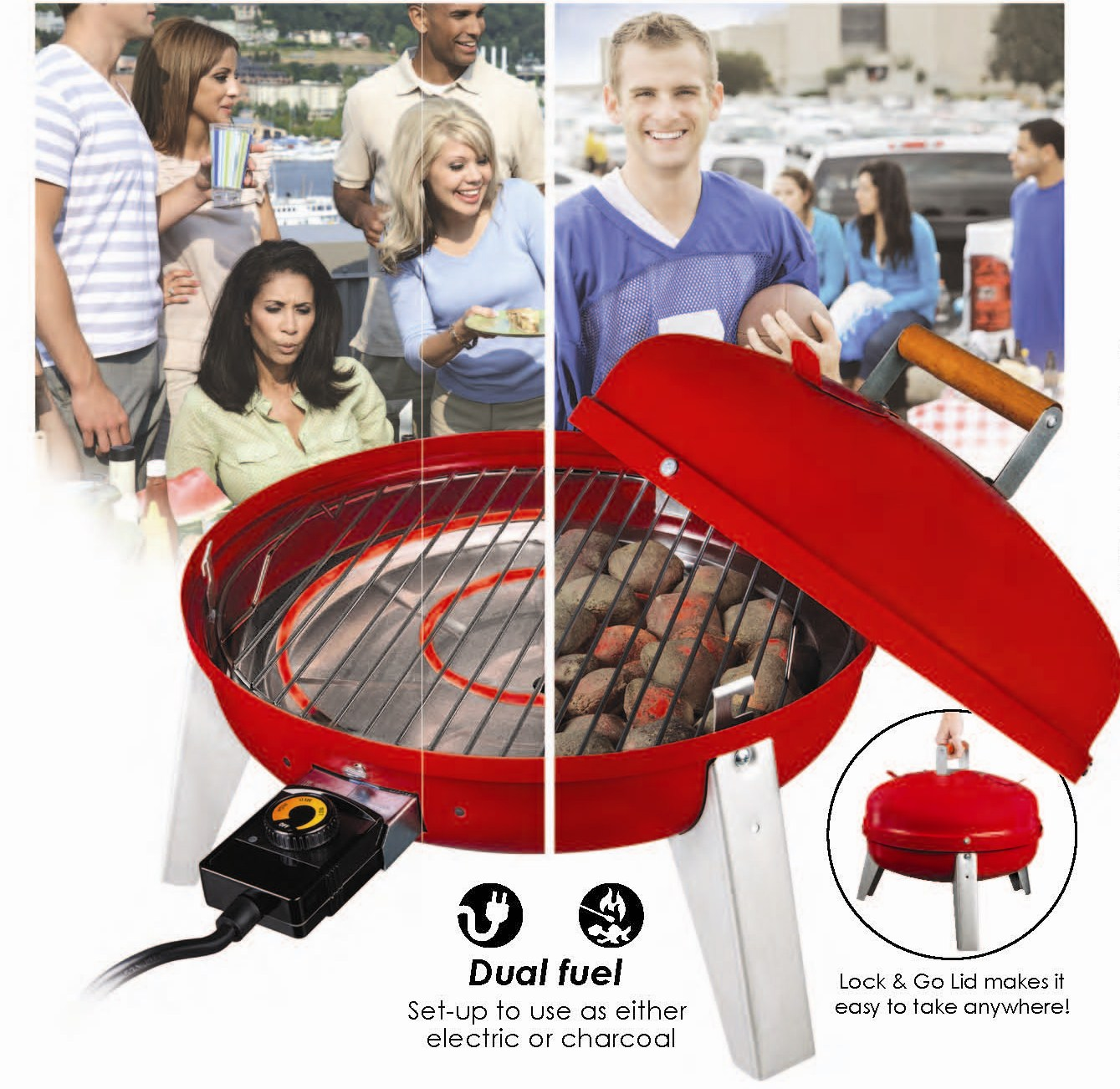 Wherever Grill: The Only Dual-Fuel Electric/Charcoal BBQ Grill -  Kitchenware News & Housewares ReviewKitchenware News & Housewares Review