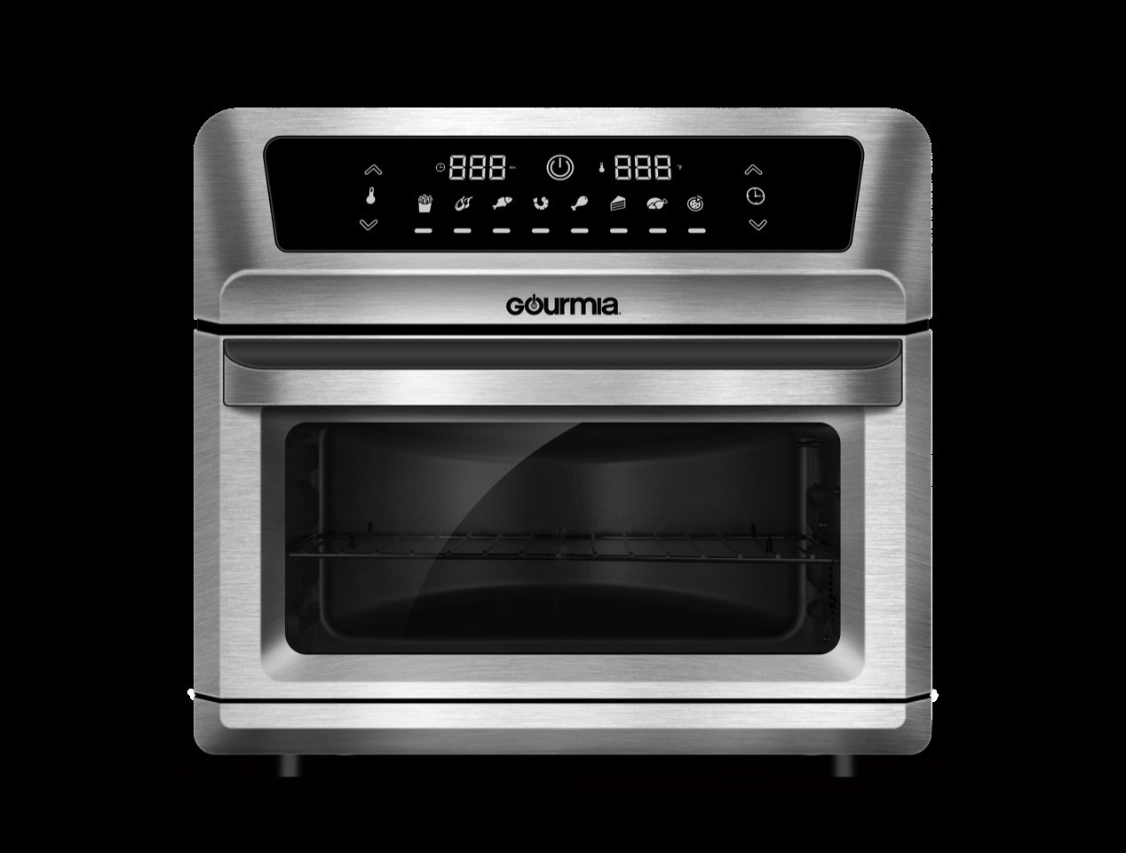 New Gourmia 6 Slice Digital Toaster Oven Air Fryer with 19 One